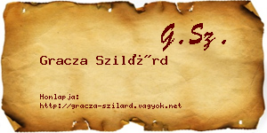 Gracza Szilárd névjegykártya