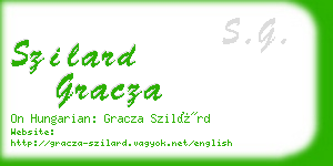 szilard gracza business card